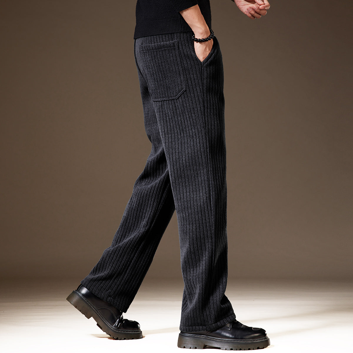 Thick Stripe Velvet Heavy Corduroy Pants