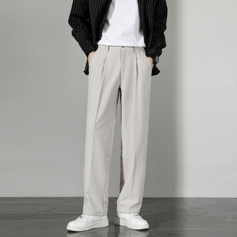 Loose Korean Style Casual White Trousers