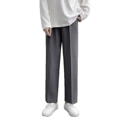 Loose Korean Style Casual White  Trousers