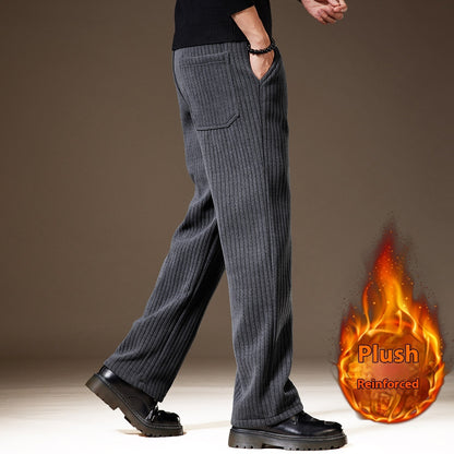 Thick Stripe Velvet Heavy Corduroy  Pants