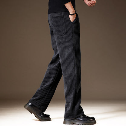 Thick Stripe Velvet Heavy Corduroy  Pants