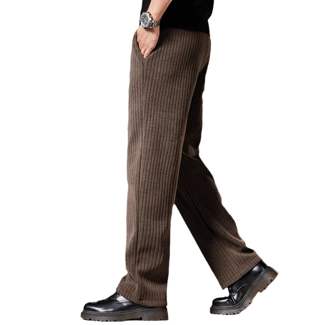 Thick Stripe Velvet Heavy Corduroy  Pants