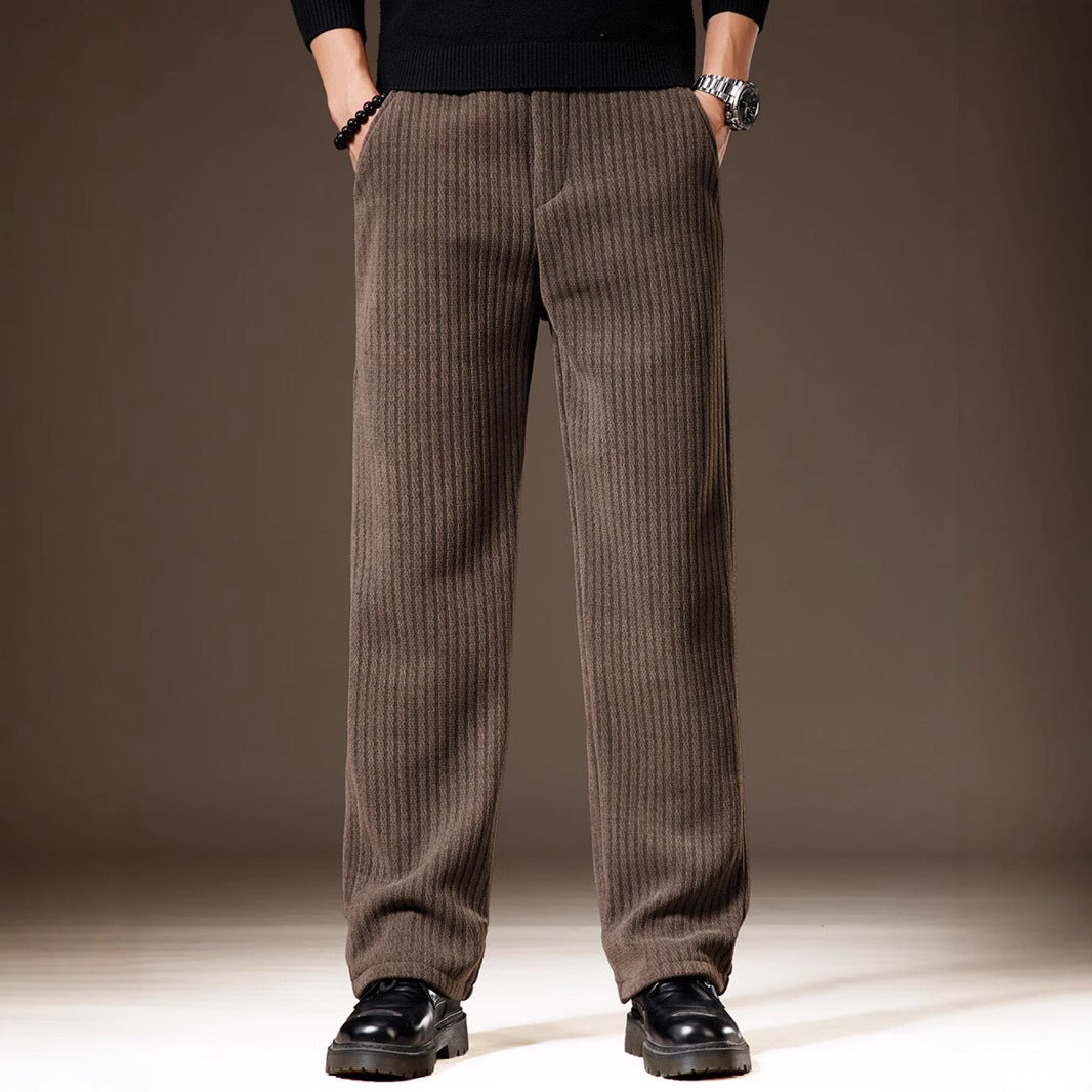 Thick Stripe Velvet Heavy Corduroy  Pants