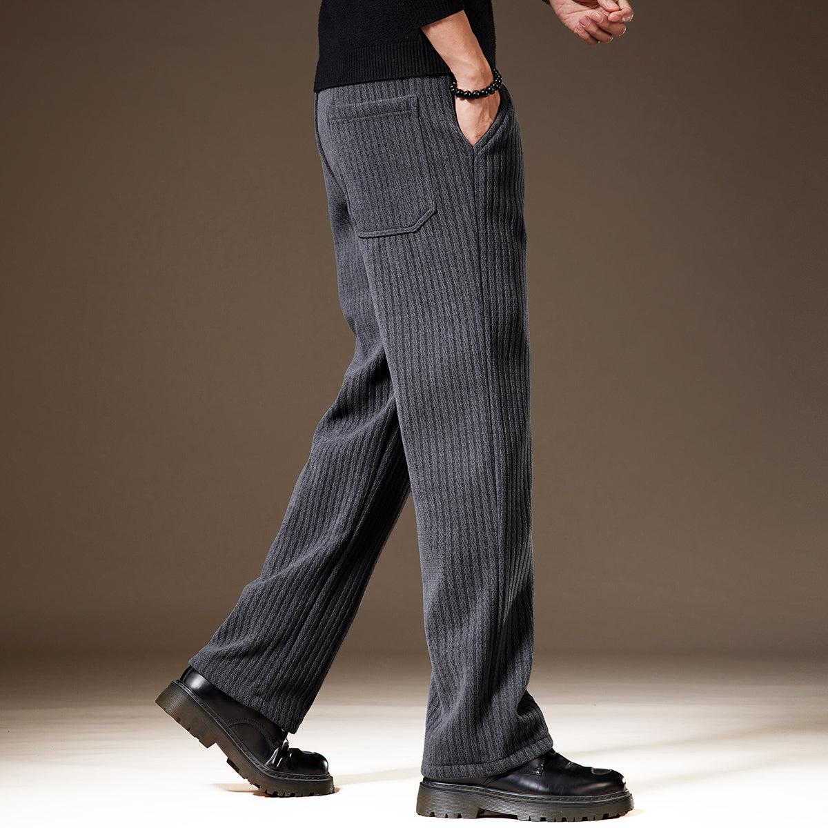Thick Stripe Velvet Heavy Corduroy  Pants