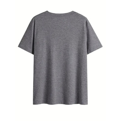 Women V Neck Short Sleeve